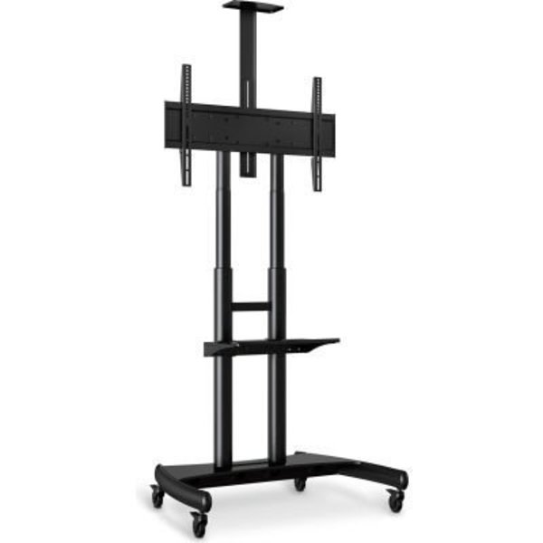 Luxor Luxor Adjustable Height Large Capacity LCD TV Stand For 40in-80in TVs, Black FP4000